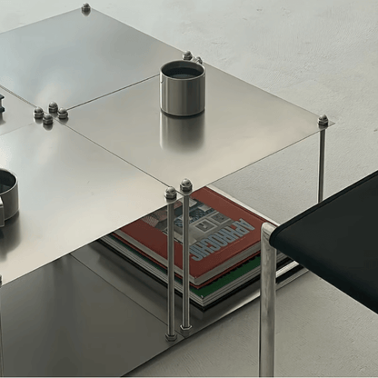 Industrial Stainless Steel Coffee Table
