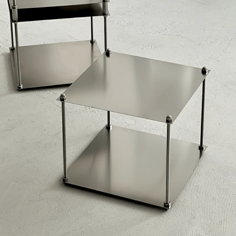 Industrial Stainless Steel Coffee Table